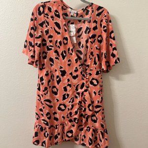 TopShop Leopard Mini Dress